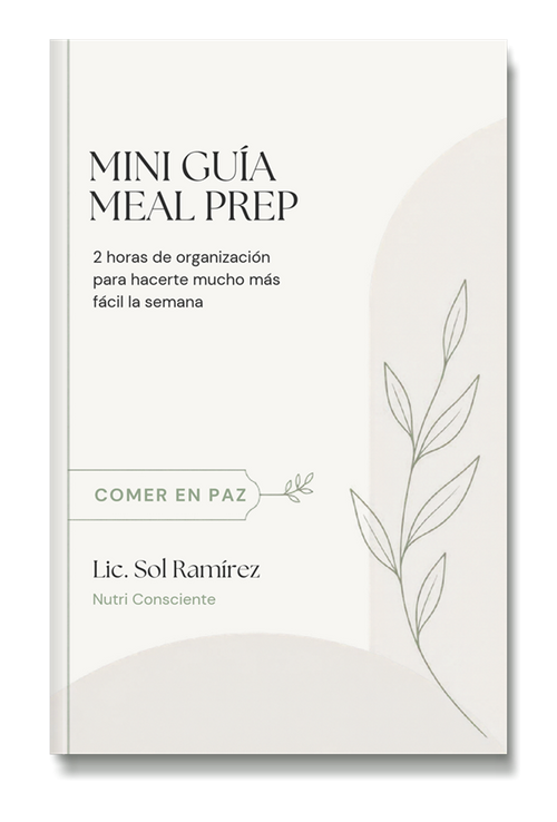 Tapa del bono Mini guía Meal Prep