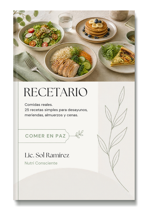 Tapa del bono Recetario Comidas reales